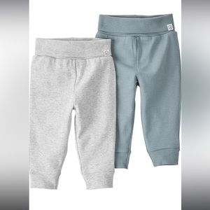 NWT little planet by carter's Baby 2-Pack Organic Cotton Terry Pants
